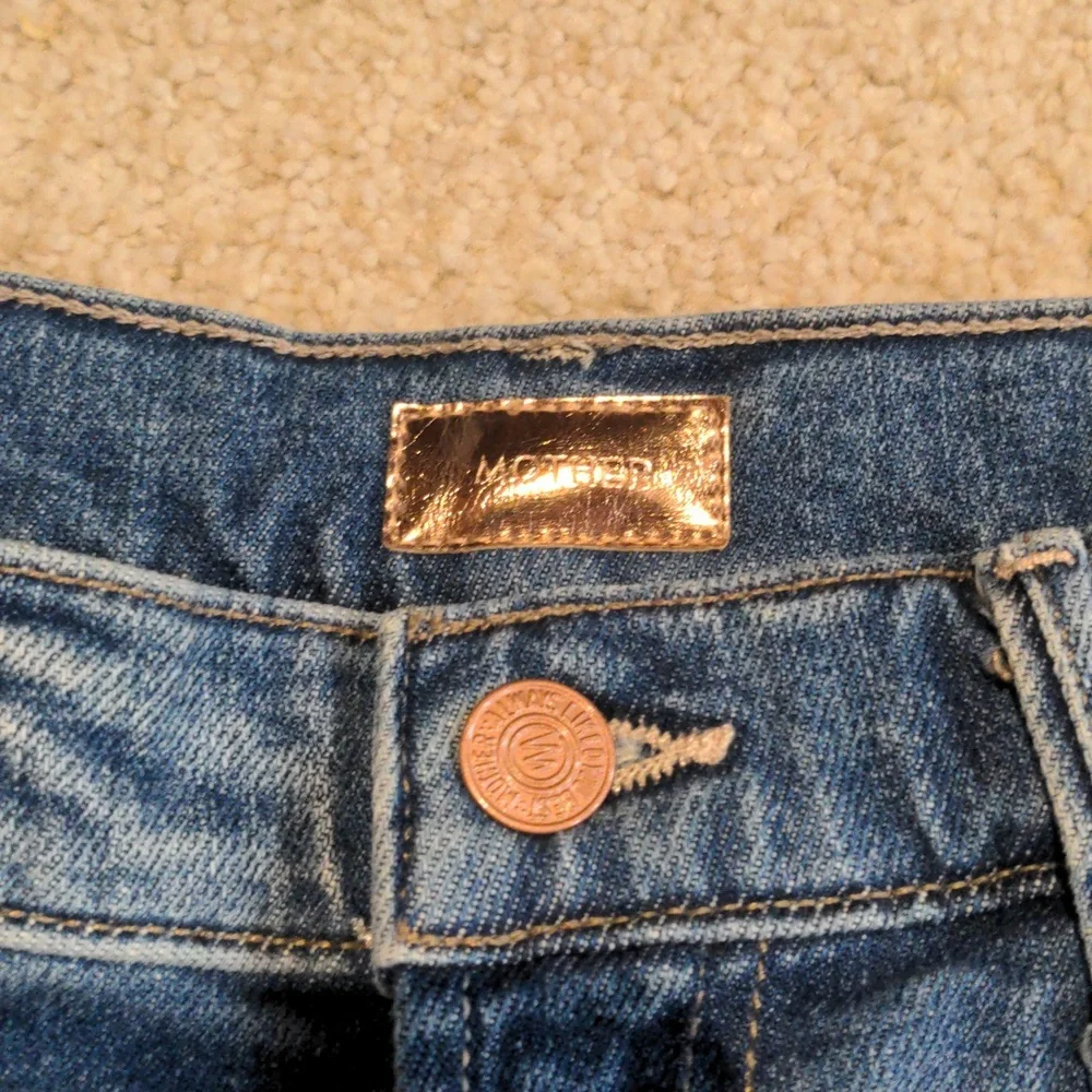 MOTHER The Hustler Roller Sneak High-Rise Wide-Leg Jeans in High on the Hog - Picture 10 of 11